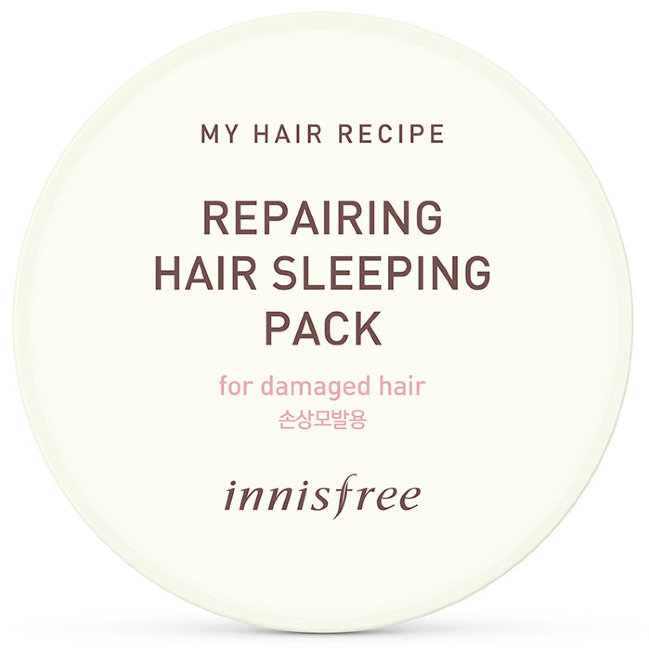 Innisfree My Hair Recipe Repairing Hair Sleeping Pack For Damaged Hair Восстанавливающая маска для Повреждённых волос, 100 мл Innisfree My Hair Recipe Repairing Hair Sleeping Pack For Damaged Hair Восстанавливающая маска для Повреждённых волос, 100 мл