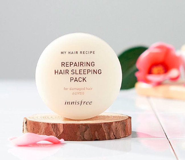 Innisfree My Hair Recipe Repairing Hair Sleeping Pack For Damaged Hair Восстанавливающая маска для Повреждённых волос, 100 мл Innisfree My Hair Recipe Repairing Hair Sleeping Pack For Damaged Hair Восстанавливающая маска для Повреждённых волос, 100 мл