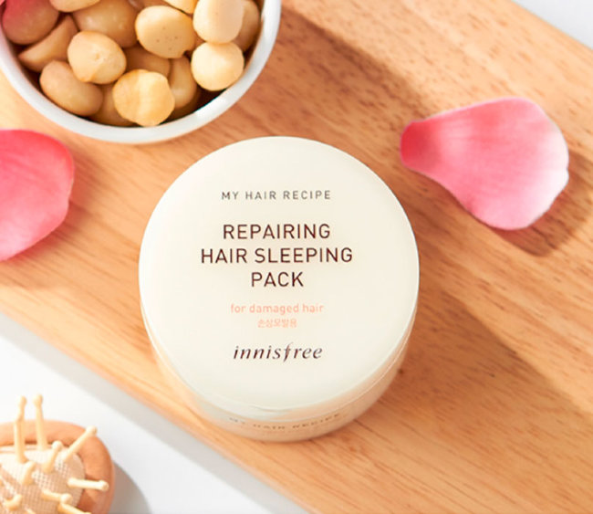 Innisfree My Hair Recipe Repairing Hair Sleeping Pack For Damaged Hair Восстанавливающая маска для Повреждённых волос, 100 мл Innisfree My Hair Recipe Repairing Hair Sleeping Pack For Damaged Hair Восстанавливающая маска для Повреждённых волос, 100 мл