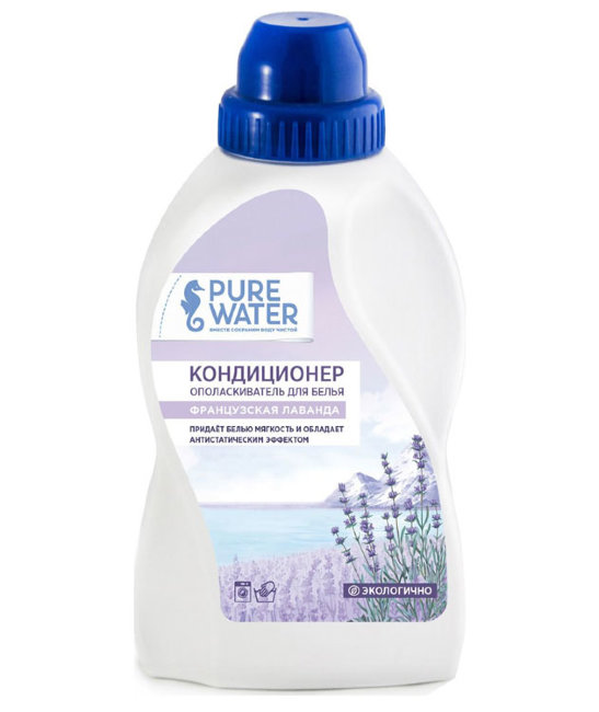 Pure Water Кондиционер-ополаскиватель для белья Французская лаванда, 480 мл