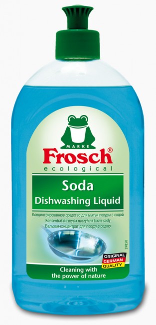 Frosch Концентрированное средство для мытья посуды с содой, 500 мл Frosch Концентрированное средство для мытья посуды с содой, 500 мл