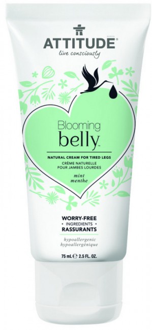 ATTITUDE Blooming Belly Натуральный крем для усталых ног Мята, 75 г