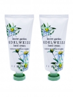 Jigott Комплект кремов для рук с экстрактом Эдельвейса Secret Garden Edelweiss Hand Cream, 2 шт * 100 мл