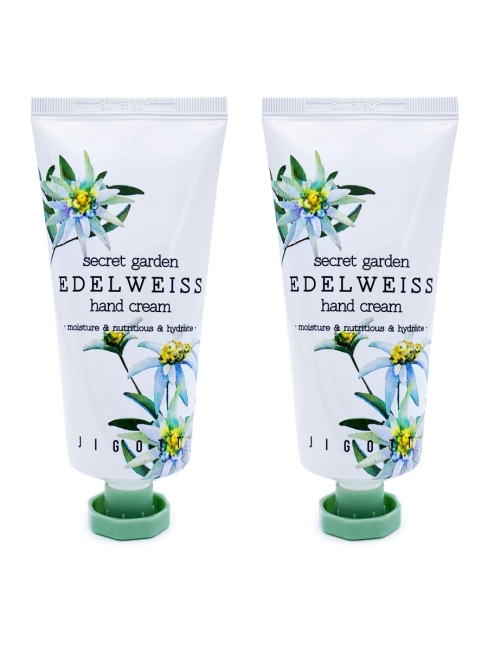 Jigott Комплект кремов для рук с экстрактом Эдельвейса Secret Garden Edelweiss Hand Cream, 2 шт * 100 мл Jigott Комплект кремов для рук с экстрактом Эдельвейса Secret Garden Edelweiss Hand Cream, 2 шт * 100 мл