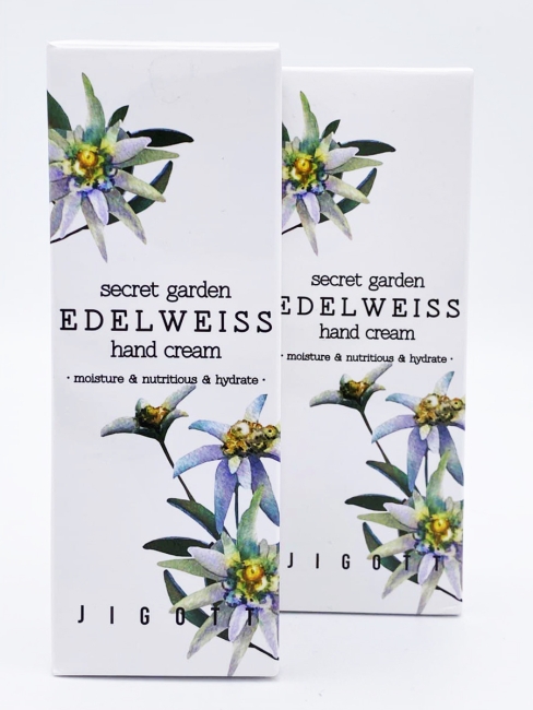 Jigott Комплект кремов для рук с экстрактом Эдельвейса Secret Garden Edelweiss Hand Cream, 2 шт * 100 мл Jigott Комплект кремов для рук с экстрактом Эдельвейса Secret Garden Edelweiss Hand Cream, 2 шт * 100 мл