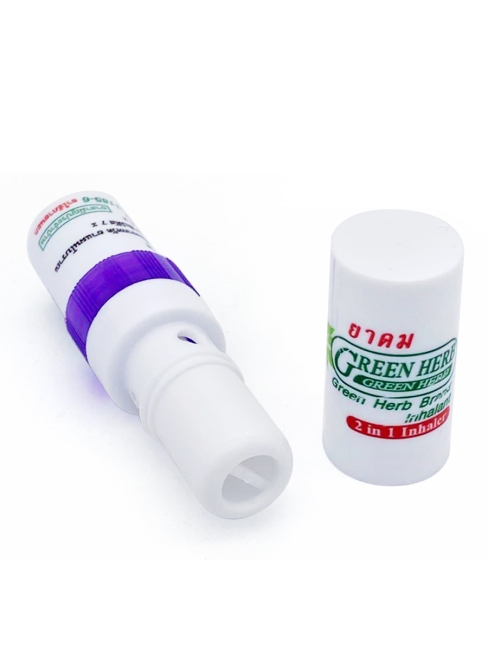 Green Herb Ингалятор карандаш назальный, тайские натуральные эфирные масла 2 в 1 фиолетовый 2 in 1 Inhaler Lilac, 2 мл Green Herb Ингалятор карандаш назальный, тайские натуральные эфирные масла 2 в 1 фиолетовый 2 in 1 Inhaler Lilac, 2 мл