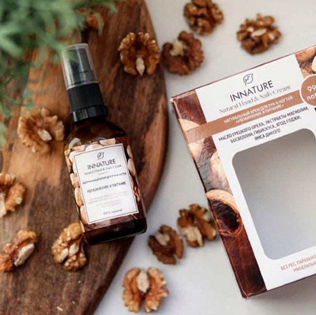 Innature Крем для рук и ногтей Увлажнение и питание, 50 мл