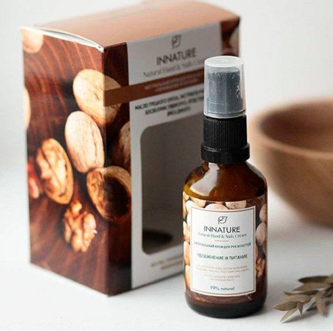 Innature Крем для рук и ногтей Увлажнение и питание, 50 мл