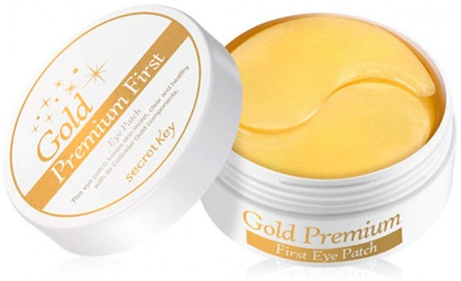 Secret Key Gold Premium First Eye Patch Патчи для глаз с золотом, 60 шт