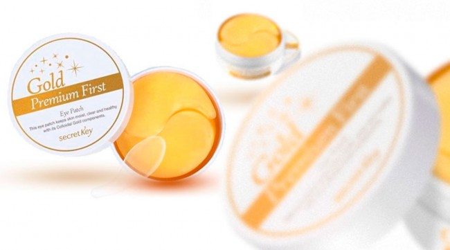 Secret Key Gold Premium First Eye Patch Патчи для глаз с золотом, 60 шт