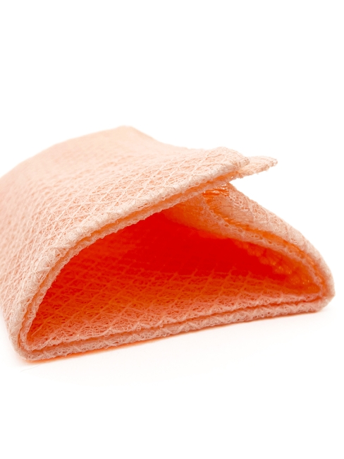 Sungbo Cleamy Мочалка для тела с плетением Сетка и выпуклым рисунком Ромбо средней жесткости Персиковая Sense Shower Towel Peach 28х90 см, 1 шт Sungbo Cleamy Мочалка для тела с плетением Сетка и выпуклым рисунком Ромбо средней жесткости Персиковая Sense Shower Towel Peach 28х90 см, 1 шт