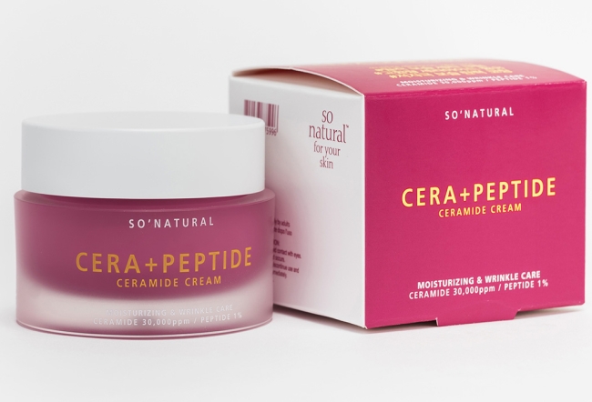 So Natural Пептидный крем для зрелой кожи Cera+ Peptide Ceramide Cream, 50 мл
