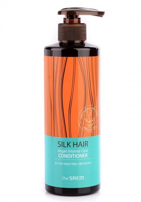 The Saem Silk Hair Argan Intense Care Conditioner Кондиционер для волос с маслом арганы, 380 мл The Saem Silk Hair Argan Intense Care Conditioner Кондиционер для волос с маслом арганы, 380 мл