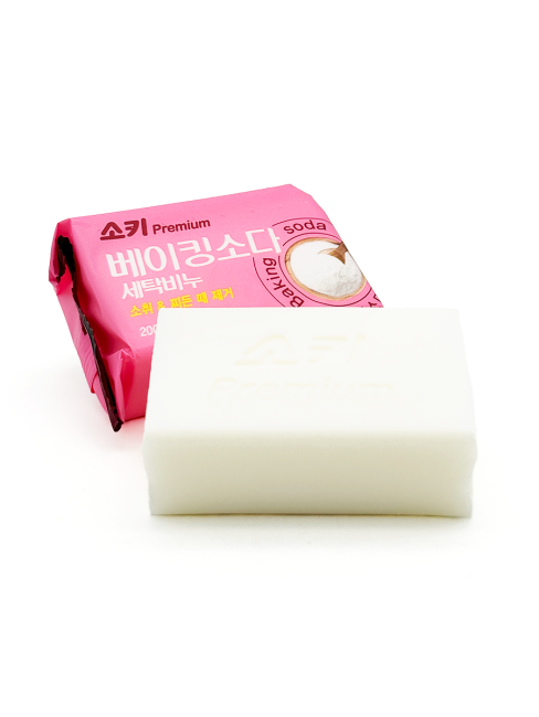 Mukunghwa Дезодорирующее и пятновыводящее хозяйственное мыло с содой Premium Baking Soda, 200 г