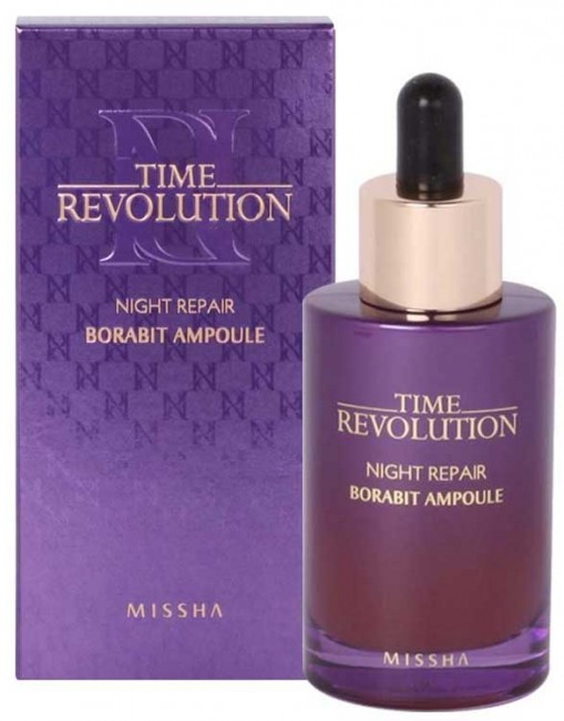 MISSHA Revolution Night Repair Science Activator Borabit Ampoule Ночная сыворотка для лица, 50 мл MISSHA Revolution Night Repair Science Activator Borabit Ampoule Ночная сыворотка для лица, 50 мл