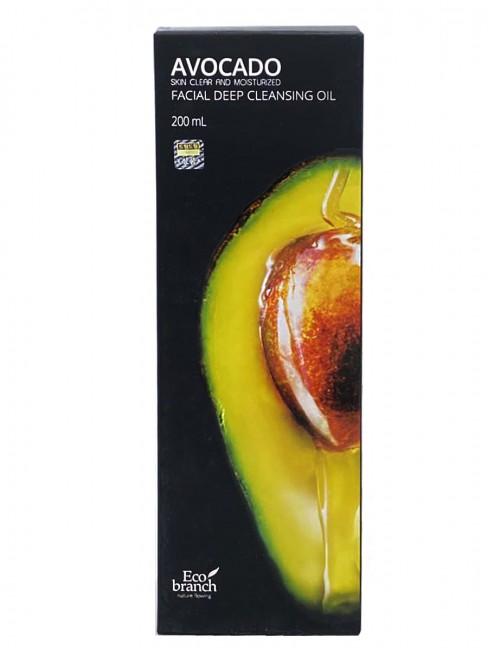 Eco Branch Гидрофильное масло для глубокого очищения лица авокадо Facial Deep Cleansing Oil Avocado, 200 мл Eco Branch Гидрофильное масло для глубокого очищения лица авокадо Facial Deep Cleansing Oil Avocado, 200 мл