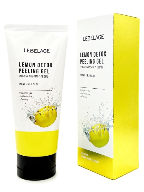 Lebelage Отшелушивающий гель с экстрактом лимона Lemon Detox Peeling Gel, 180 мл