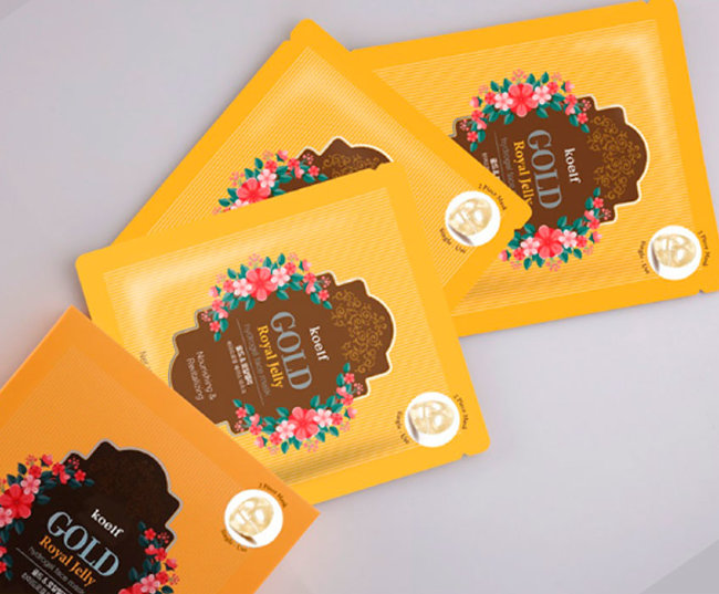 Koelf Gold & Royal Jelly Mask Pack Гидрогелевая маска для лица с золотом и маточным молочком, 5 шт Koelf Gold & Royal Jelly Mask Pack Гидрогелевая маска для лица с золотом и маточным молочком, 5 шт