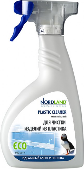 Nordland Активный спрей для чистки изделий из пластика, 500 мл Nordland Активный спрей для чистки изделий из пластика, 500 мл