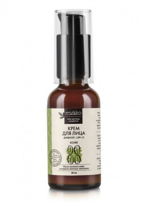 MiKo Крем для лица Кофе дневной SPF10, 30 мл MiKo Крем для лица Кофе дневной SPF10, 30 мл