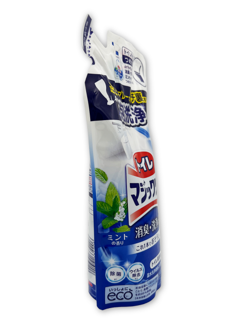 KAO Чистящее и дезодорирующее пенящееся средство для туалета с ароматом мяты Magic Clean Toilet, 330 мл