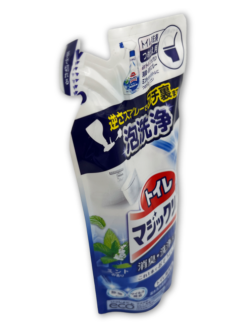 KAO Чистящее и дезодорирующее пенящееся средство для туалета с ароматом мяты Magic Clean Toilet, 330 мл