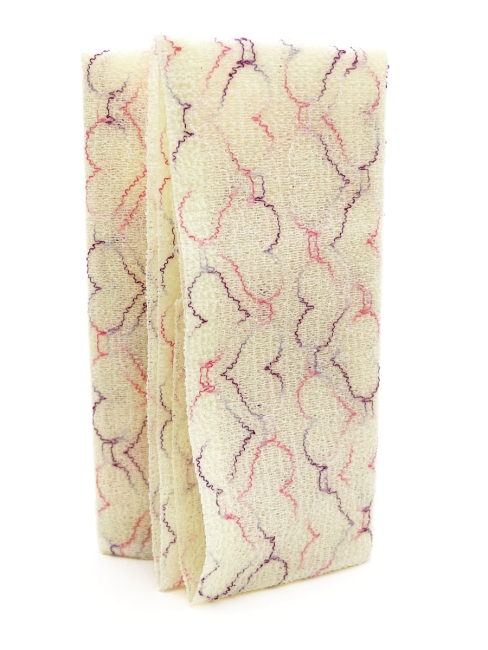 Sungbo Cleamy Мочалка для тела с плетением Сетка и рисунком средней жесткости Красная Heart Shower Towel Red 28х95 см, 1 шт Sungbo Cleamy Мочалка для тела с плетением Сетка и рисунком средней жесткости Красная Heart Shower Towel Red 28х95 см, 1 шт