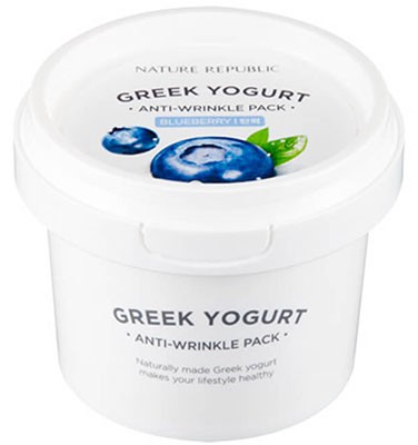 NATURE REPUBLIC Greek Yogurt Anti-Wrinkle Pack Blueberry Маска для лица разглаживающая, 130 мл NATURE REPUBLIC Greek Yogurt Anti-Wrinkle Pack Blueberry Маска для лица разглаживающая, 130 мл