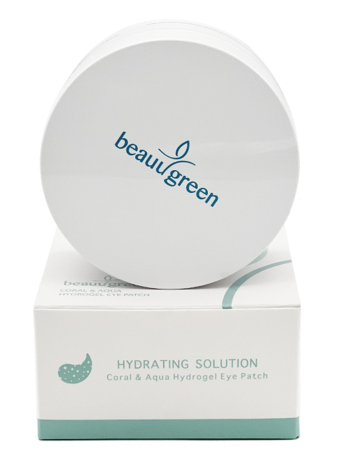 BeauuGreen Гидрогелевые патчи c экстрактом кораллов для кожи вокруг глаз Coral & Aqua Hydrogel Eye Patch, 60 шт