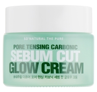 So Natural Увлажняющий крем для сужения пор Pore Tensing Carbonic Sebum Cut Glow Cream, 50 мл