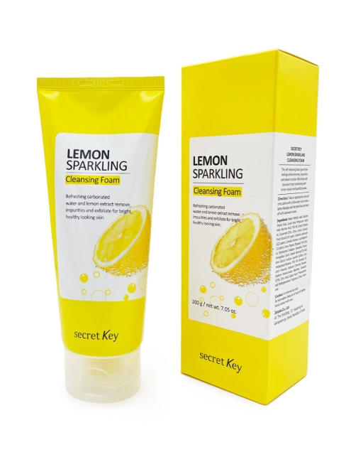 Secret Key Пенка для умывания на газированной воде с экстрактом лимона Lemon Sparkling Cleansing Foam, 200 г