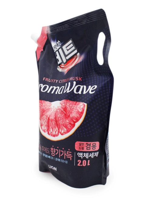 LION Гель концентрат парфюмированный для стирки Грейпфрут Aroma Wave Fruity Citrus Musk, 2000 мл LION Гель концентрат парфюмированный для стирки Грейпфрут Aroma Wave Fruity Citrus Musk, 2000 мл