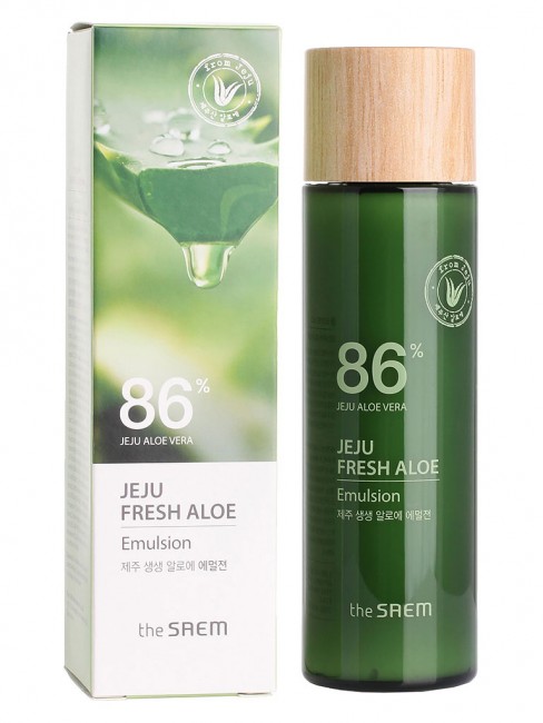 The Saem Эмульсия для лица увлажняющая с алоэ Jeju Fresh Aloe Emulsion, 155 мл The Saem Эмульсия для лица увлажняющая с алоэ Jeju Fresh Aloe Emulsion, 155 мл