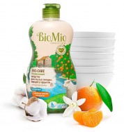 BioMio Средство для посуды, овощей и фруктов с эфирным маслом Мандарина и экстрактом Хлопка 450 мл