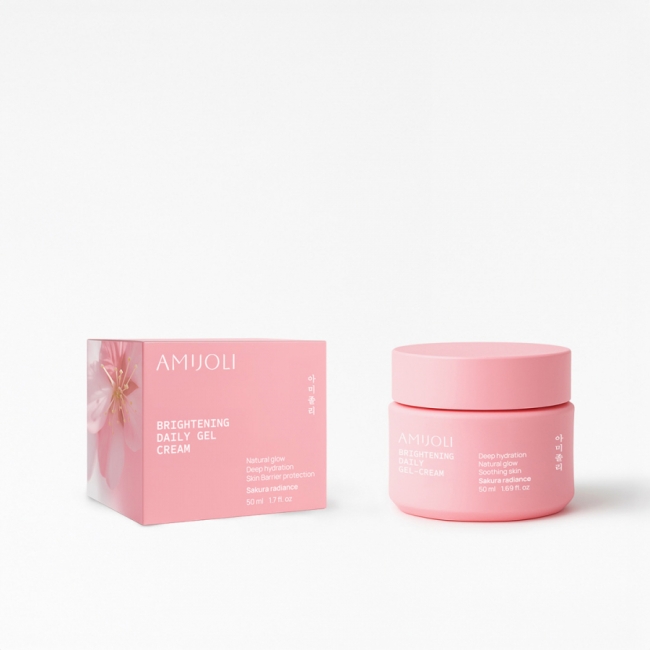 AMIJOLI Дневной крем гель для лица с гранулами масла моринги и сакурой Brightening Daily Gel Сream Sakura Radiance 50 мл AMIJOLI Дневной крем гель для лица с гранулами масла моринги и сакурой Brightening Daily Gel Сream Sakura Radiance 50 мл