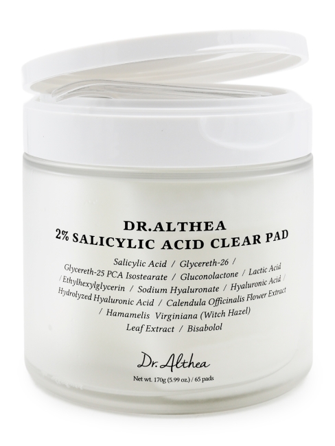 Dr. Althea Отшелушивающие тонер-пэды с салициловой кислотой 2% Salicylic Acid Clear Pad 65 шт., 170 г