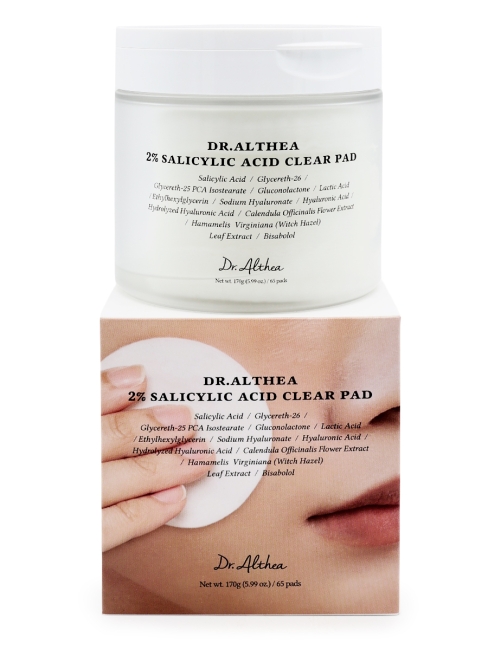 Dr. Althea Отшелушивающие тонер-пэды с салициловой кислотой 2% Salicylic Acid Clear Pad 65 шт., 170 г