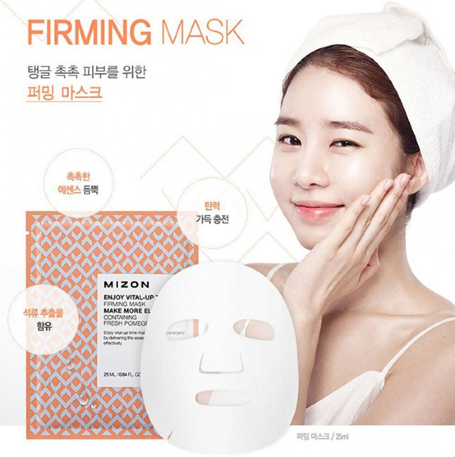 MIZON Enjoy Vital-Up Time Firming Mask Укрепляющая тканевая маска для лица, 25 мл