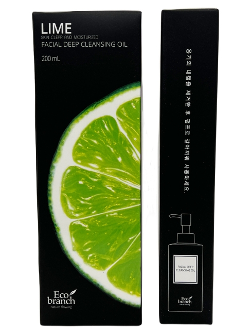 Eco Branch Гидрофильное масло для глубокого очищения лица лайм Facial Deep Cleansing Oil Lime, 200 мл Eco Branch Гидрофильное масло для глубокого очищения лица лайм Facial Deep Cleansing Oil Lime, 200 мл