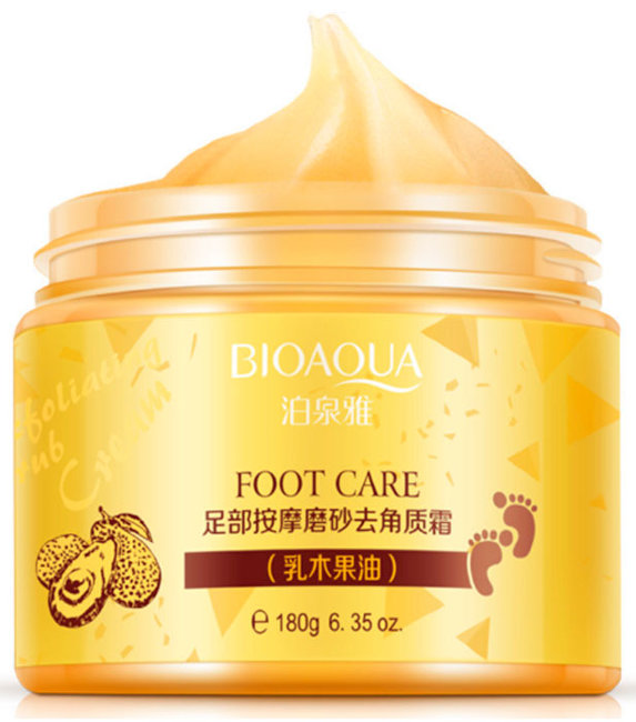 Bioaqua Foot Care Отшелушивающий крем для ног, 180 г Bioaqua Foot Care Отшелушивающий крем для ног, 180 г