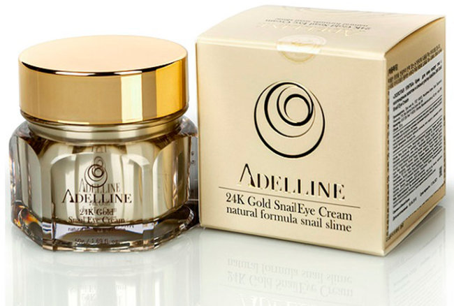 Adelline 24K Gold Snail Eye Cream Крем для кожи вокруг глаз с коллоидным золотом и слизью улитки, 50 г Adelline 24K Gold Snail Eye Cream Крем для кожи вокруг глаз с коллоидным золотом и слизью улитки, 50 г
