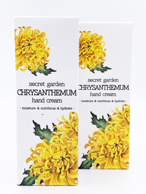 Jigott Комплект кремов для рук с экстрактом Хризантемы Secret Garden Chrysantheum Hand Cream, 2 шт * 100 мл