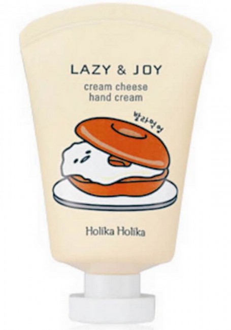 Holika Holika Gudetama LAZY & Joy Cream Cheese Hand Cream Смягчающий крем для рук Чизкейк, 30 мл