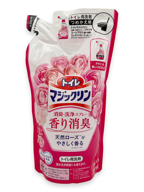 KAO Чистящее и дезодорирующее пенящееся средство для туалета с ароматом розы мягкая упаковка Magiсclean, 300 мл KAO Чистящее и дезодорирующее пенящееся средство для туалета с ароматом розы мягкая упаковка Magiсclean, 300 мл