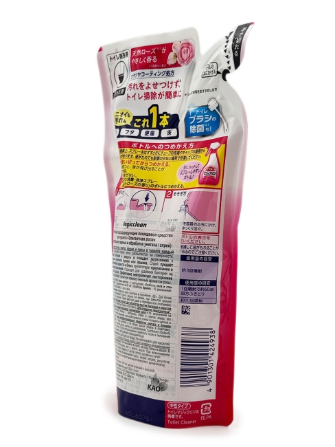 KAO Чистящее и дезодорирующее пенящееся средство для туалета с ароматом розы мягкая упаковка Magiсclean, 300 мл KAO Чистящее и дезодорирующее пенящееся средство для туалета с ароматом розы мягкая упаковка Magiсclean, 300 мл