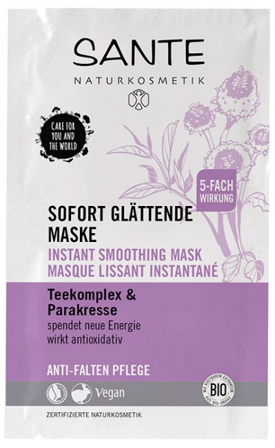 Sante Маска для лица с чайным комплексом и с Био-экстрактом Акмеллы, 8 мл Sante Маска для лица с чайным комплексом и с Био-экстрактом Акмеллы, 8 мл