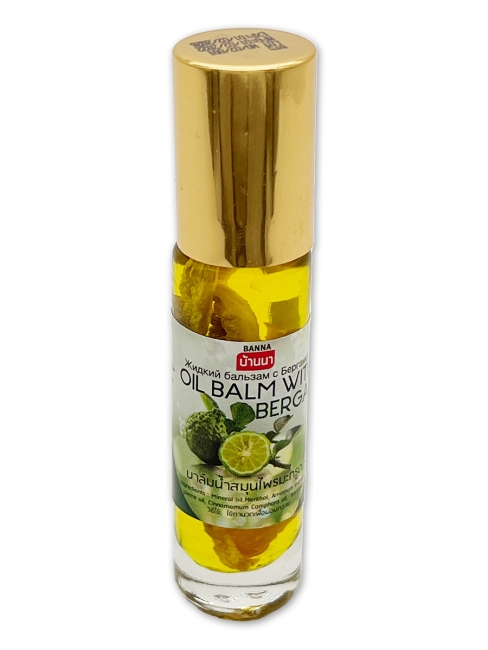 Banna Бальзам - ингалятор жидкий с эфирными маслами и бергамотом Oil Balm With Bergamot, 10 г Banna Бальзам - ингалятор жидкий с эфирными маслами и бергамотом Oil Balm With Bergamot, 10 г
