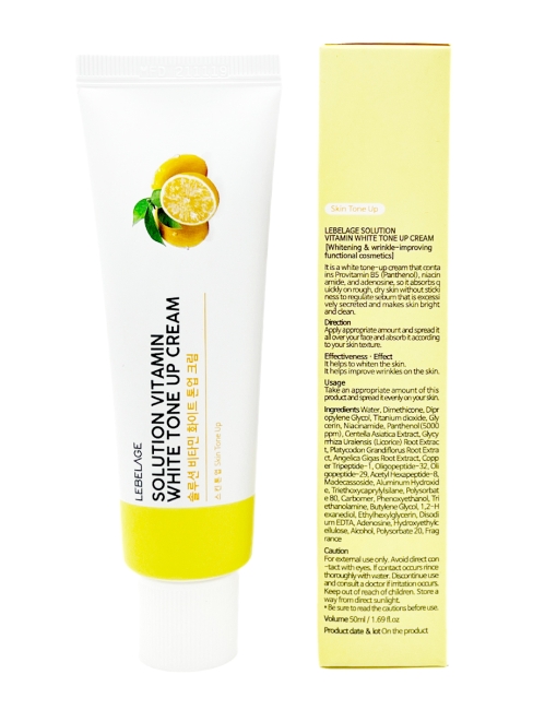 Lebelage Пептидный крем для лица с витаминным комплексом Solution Vitamin Tone Up Cream, 50 мл Lebelage Пептидный крем для лица с витаминным комплексом Solution Vitamin Tone Up Cream, 50 мл