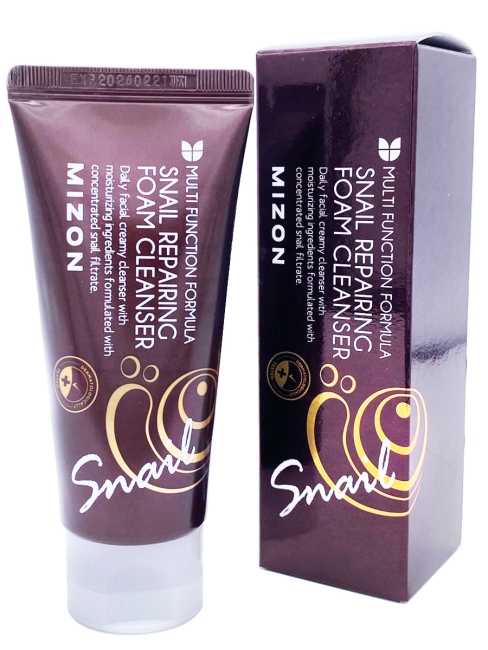 MIZON Пенка для умывания c муцином улитки Snail Repairing Foam Cleanser, 60 мл MIZON Пенка для умывания c муцином улитки Snail Repairing Foam Cleanser, 60 мл