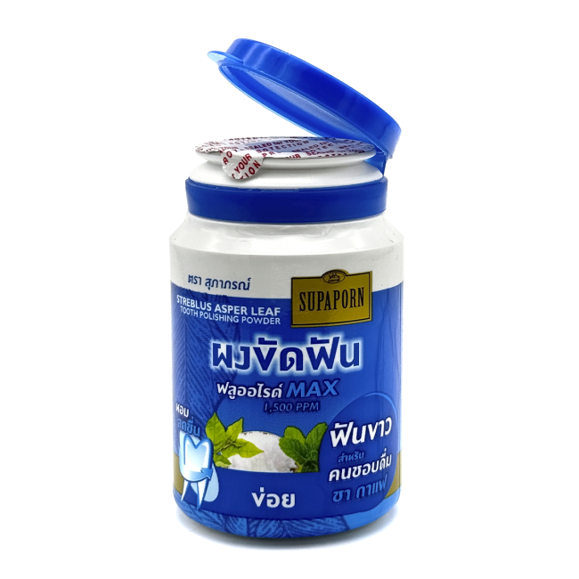 Supaporn Зубной порошок для полировки зубов Streblus Asper Tooth Polishing Powder Gentle Formula, 90 г Supaporn Зубной порошок для полировки зубов Streblus Asper Tooth Polishing Powder Gentle Formula, 90 г